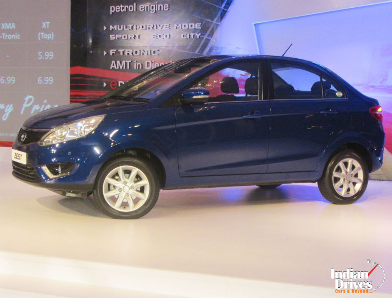 Tata Zest Sedan Launched At Rs 41 Indiandrives Com