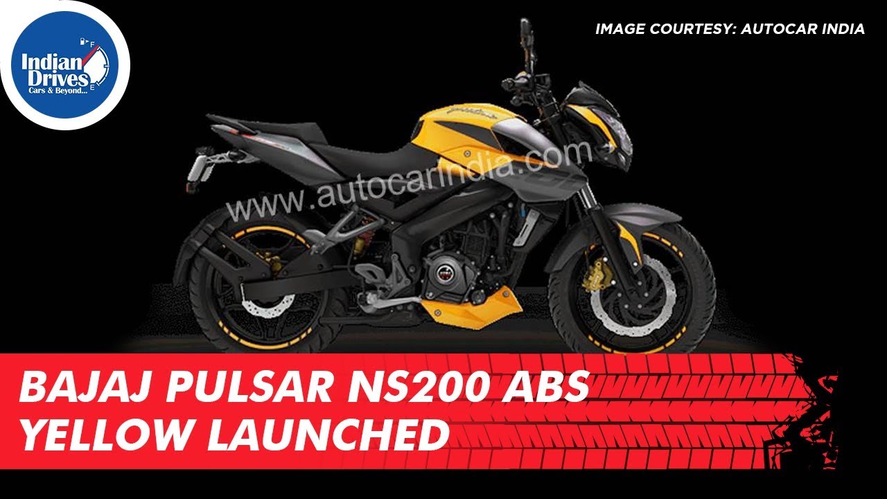 Bajaj Pulsar NS200 ABS Yellow Launched